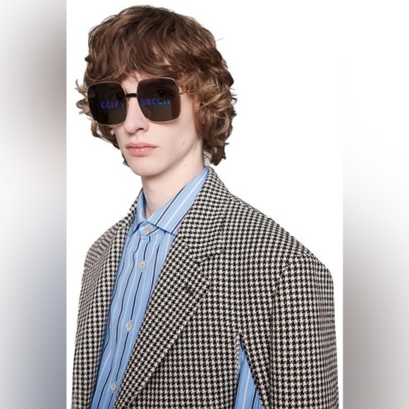 New - 💯 Original Gucci GG0414S 002 60 Unisex Sunglasses - Picture 1 of 15